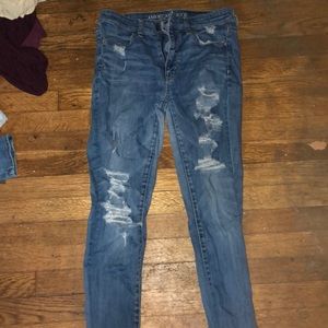 American Eagle ripped jeans